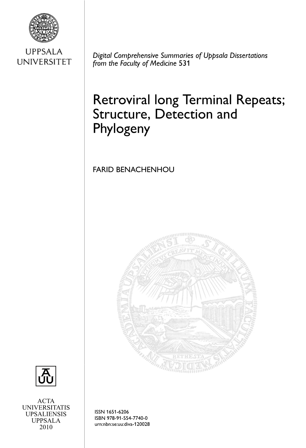 Retroviral Long Terminal Repeats; Structure, Detection and Phylogeny