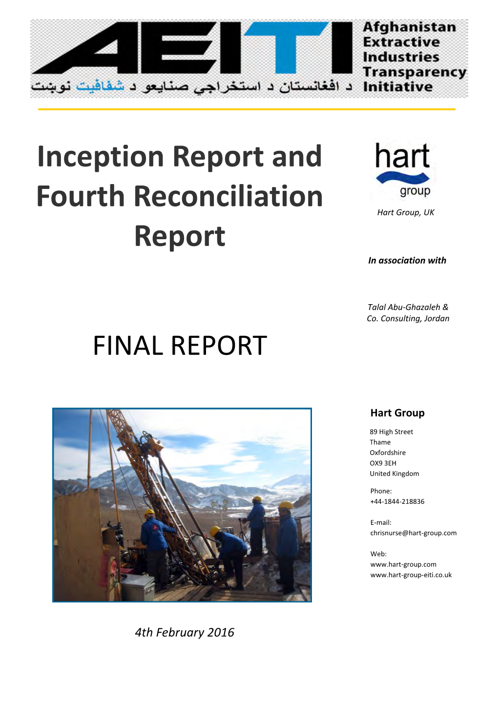 Afghanistan EITI Report20th March 2012 to 20Th December 2012