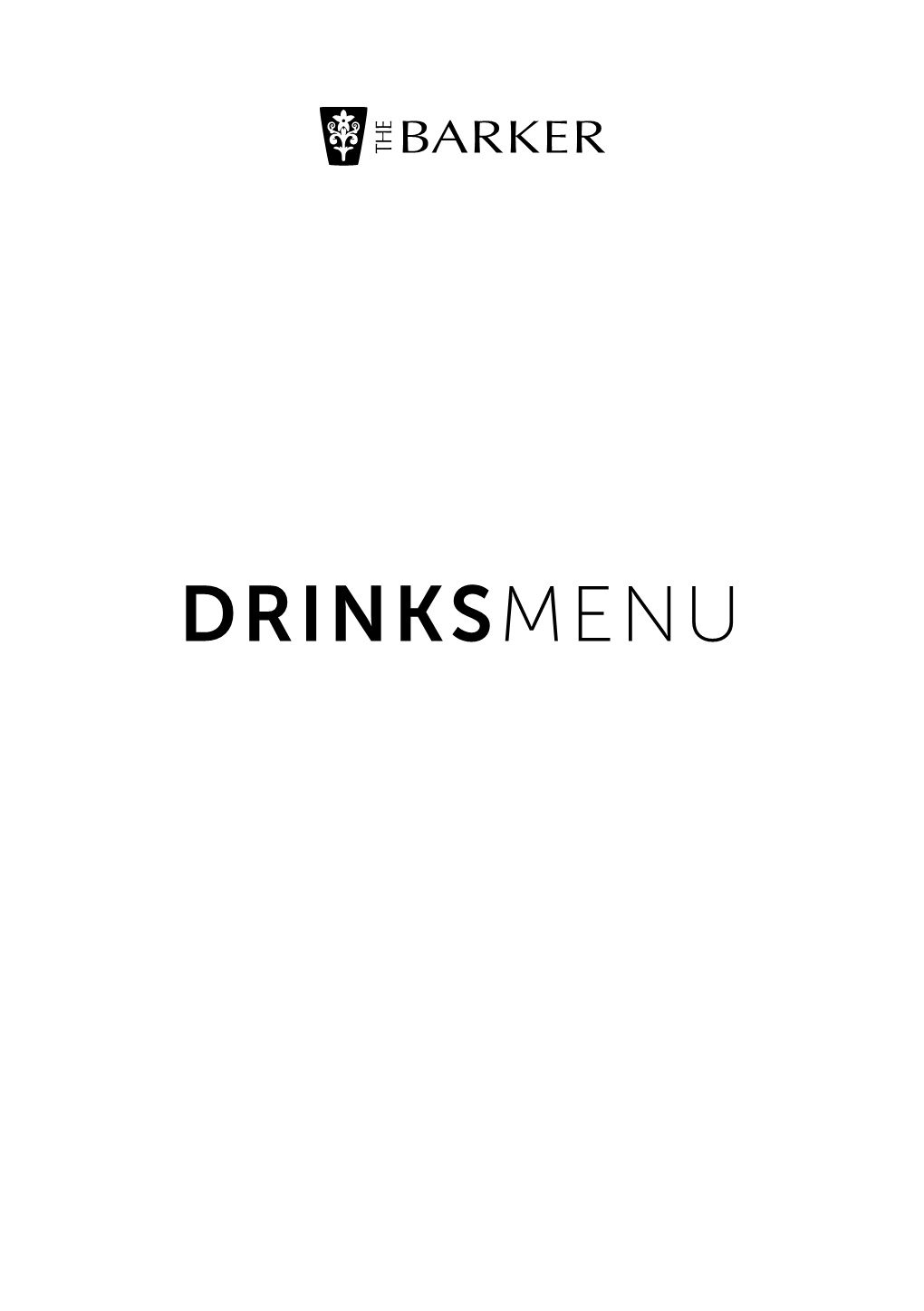 Drinksmenu Winelist