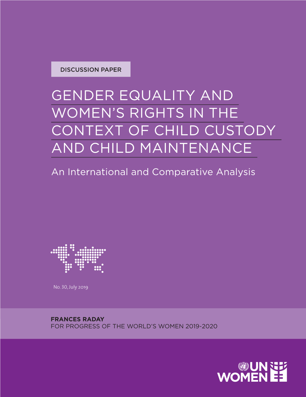 Gender Equality and Womens Rights in the Context of Child Custody And