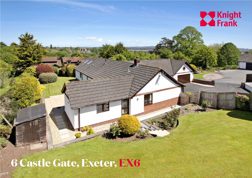 6 Castle Gate, Exeter, EX6 an Impressive Detached Bungalow in a Desirable Village Location Backing Onto Open Countryside