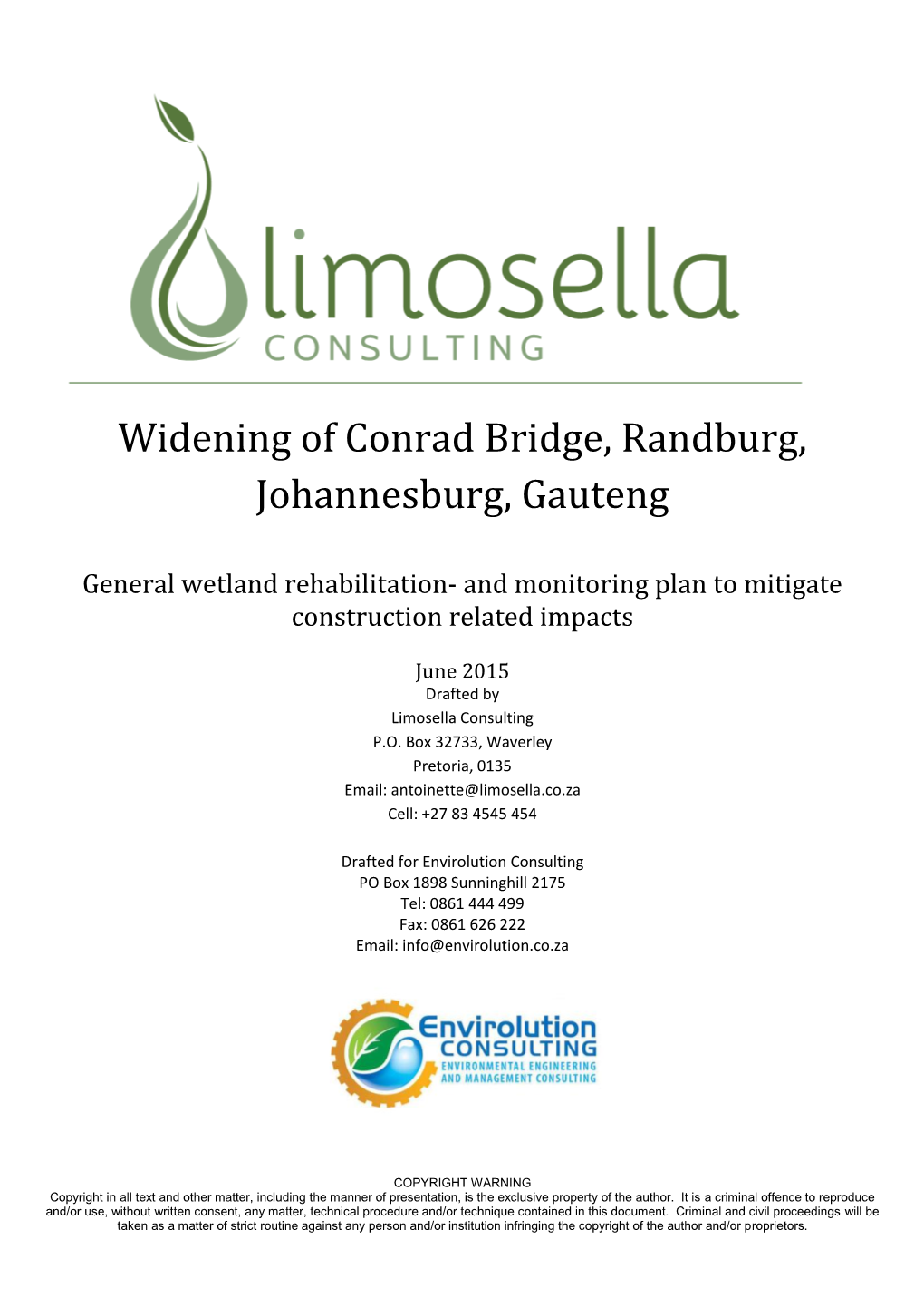 Widening of Conrad Bridge, Randburg, Johannesburg, Gauteng