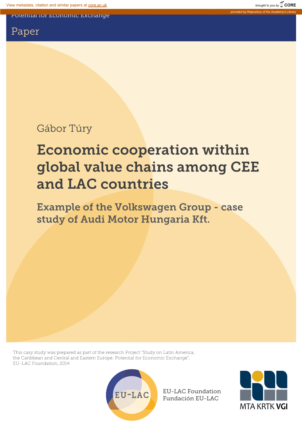 Economic Cooperation Within Global Value Chains Among CEE and LAC Countries