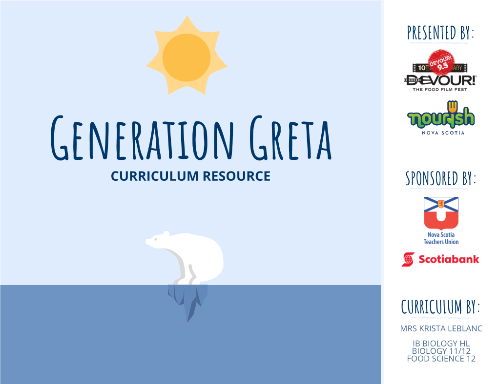 Generation Greta (Curriculum Guide)