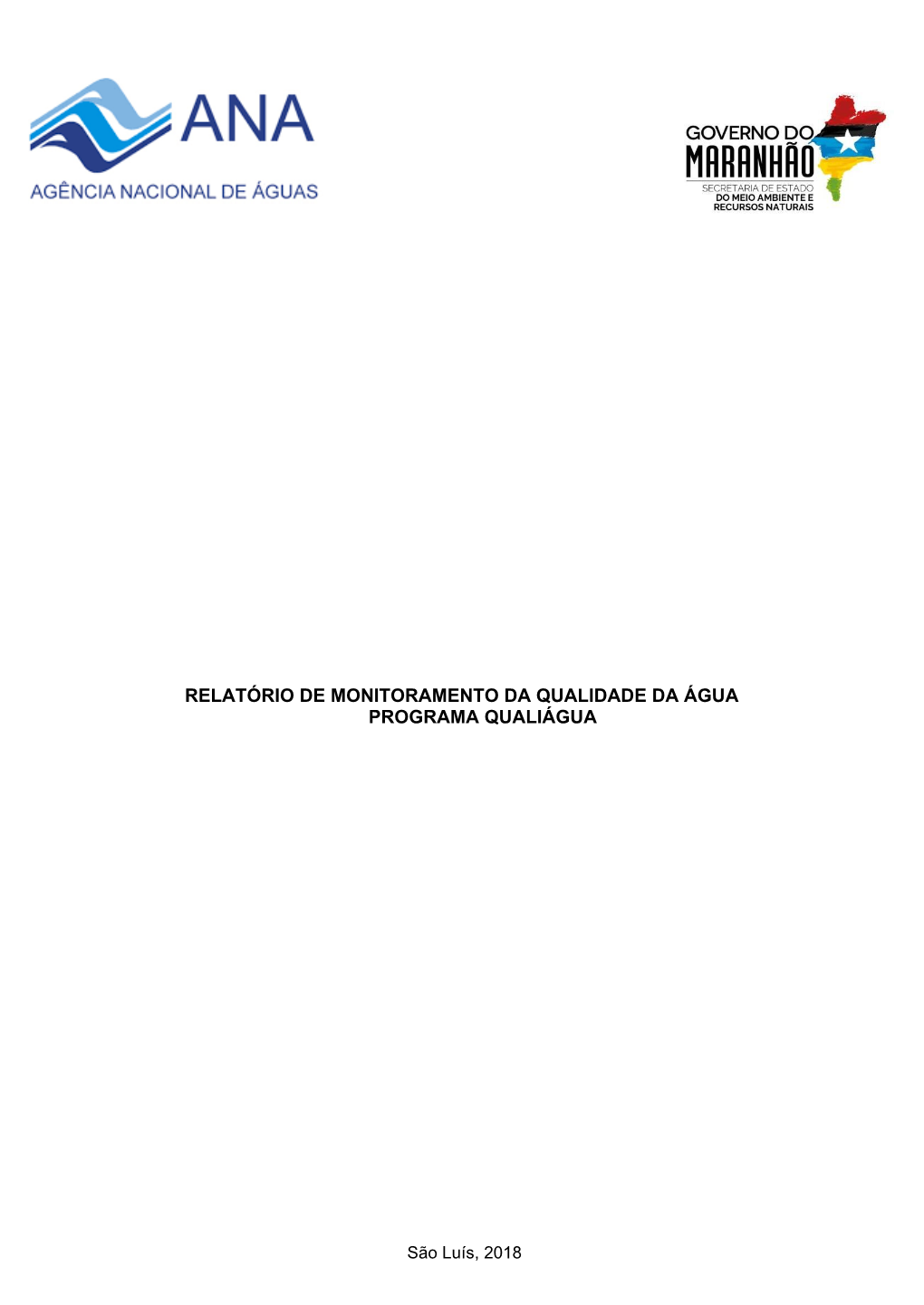 Relatório De Monitoramento Da Qualidade Da Água Programa Qualiágua