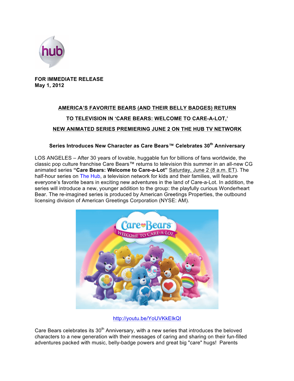 Return to Television in 'Care Bears