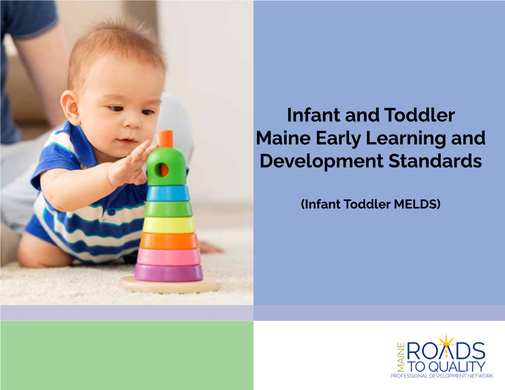 Infant Toddler Maine Early Learning and Development