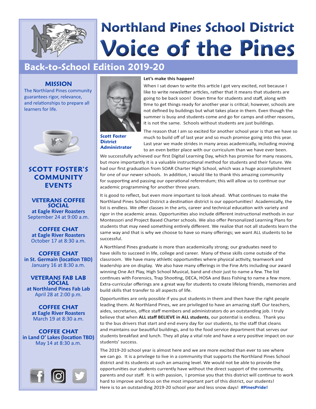 Voice of the Pines Back-To-School Edition 2019-20