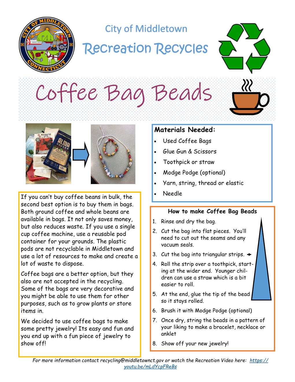 Coffee Bag Beads