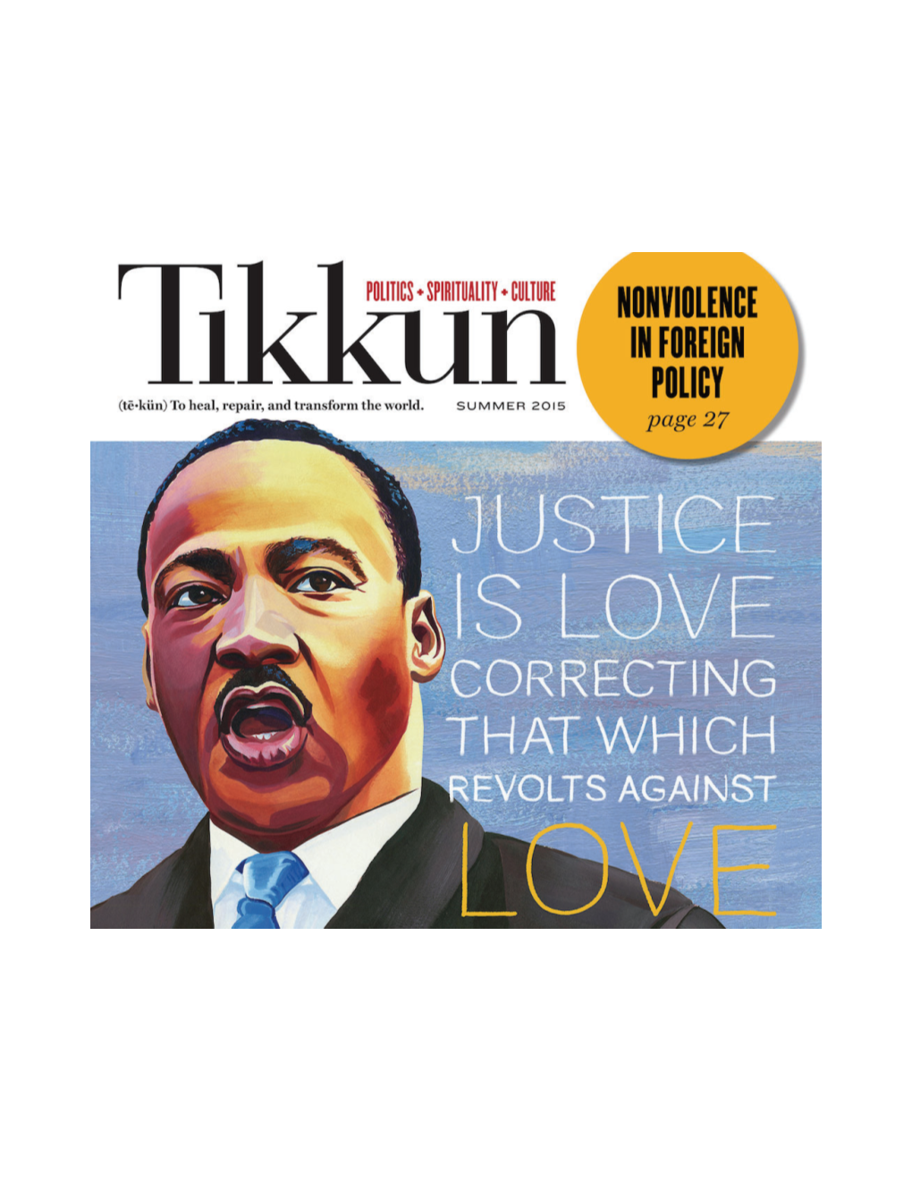 Summer 2015 | © 2015 Tikkun Magazine | Doi: 10.1215/08879982-3140152 Tikkun 3