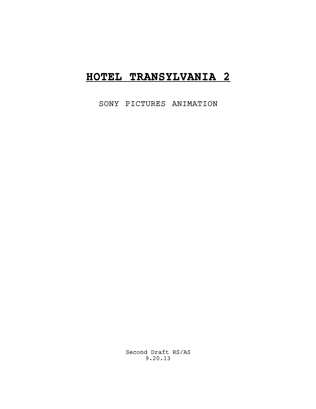 Hotel Transylvania 2