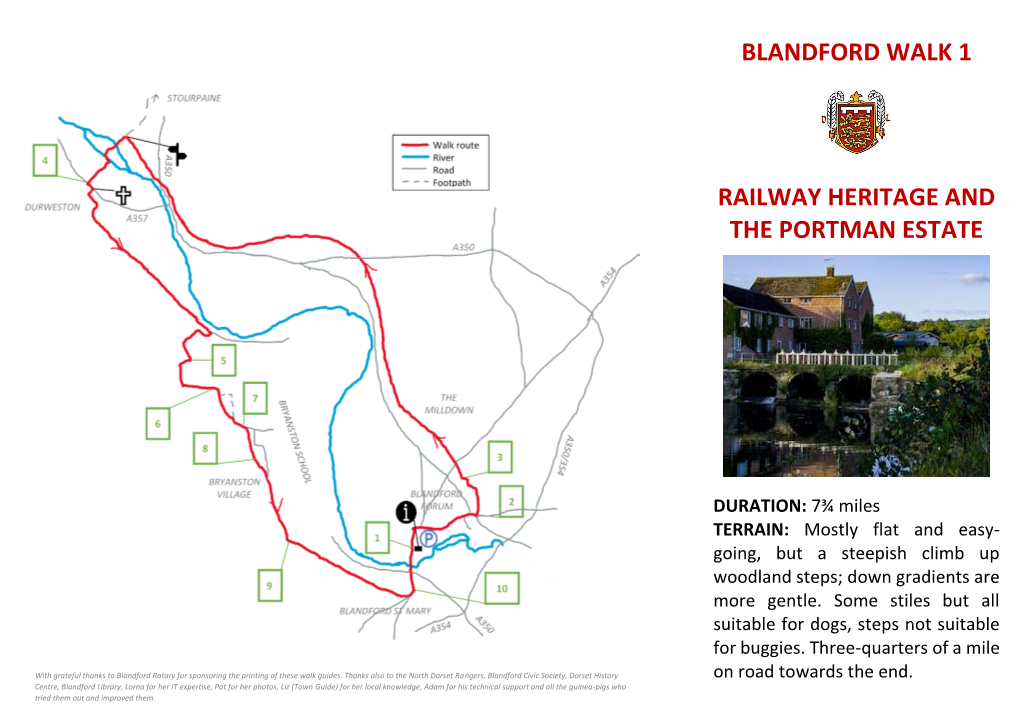 Blandford Walk 1 Railway Heritage and the Portman Estate