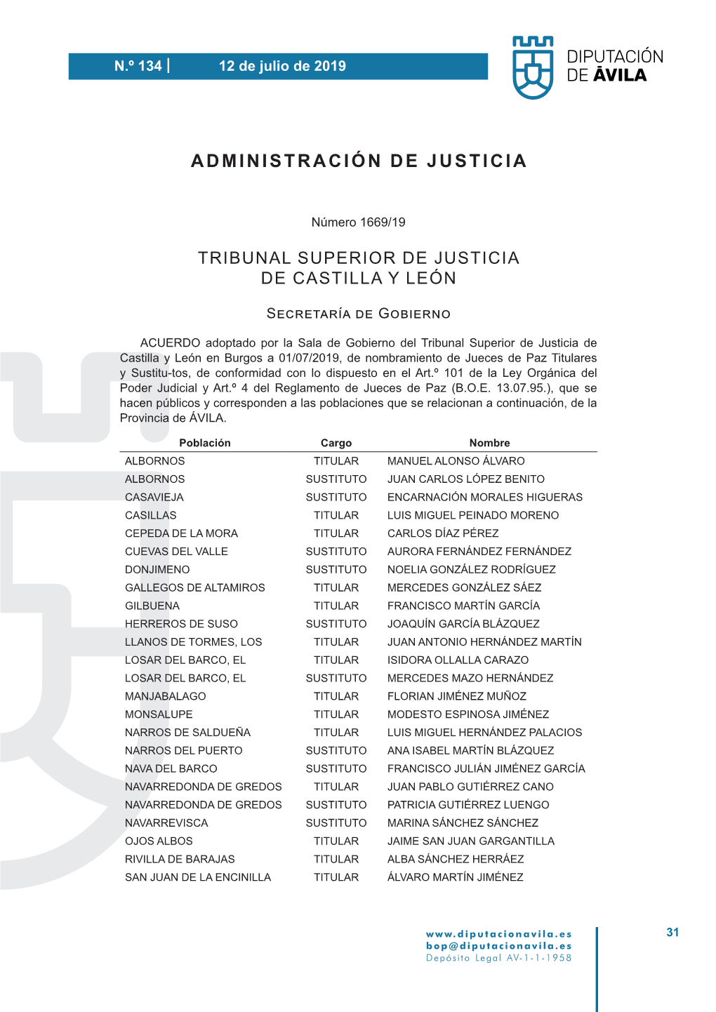 Administración De Justicia