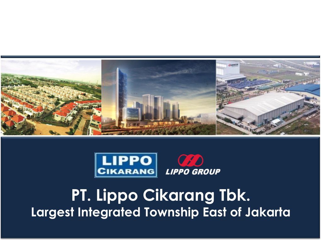 Investor Asean 2015 -..:: Lippo Cikarang