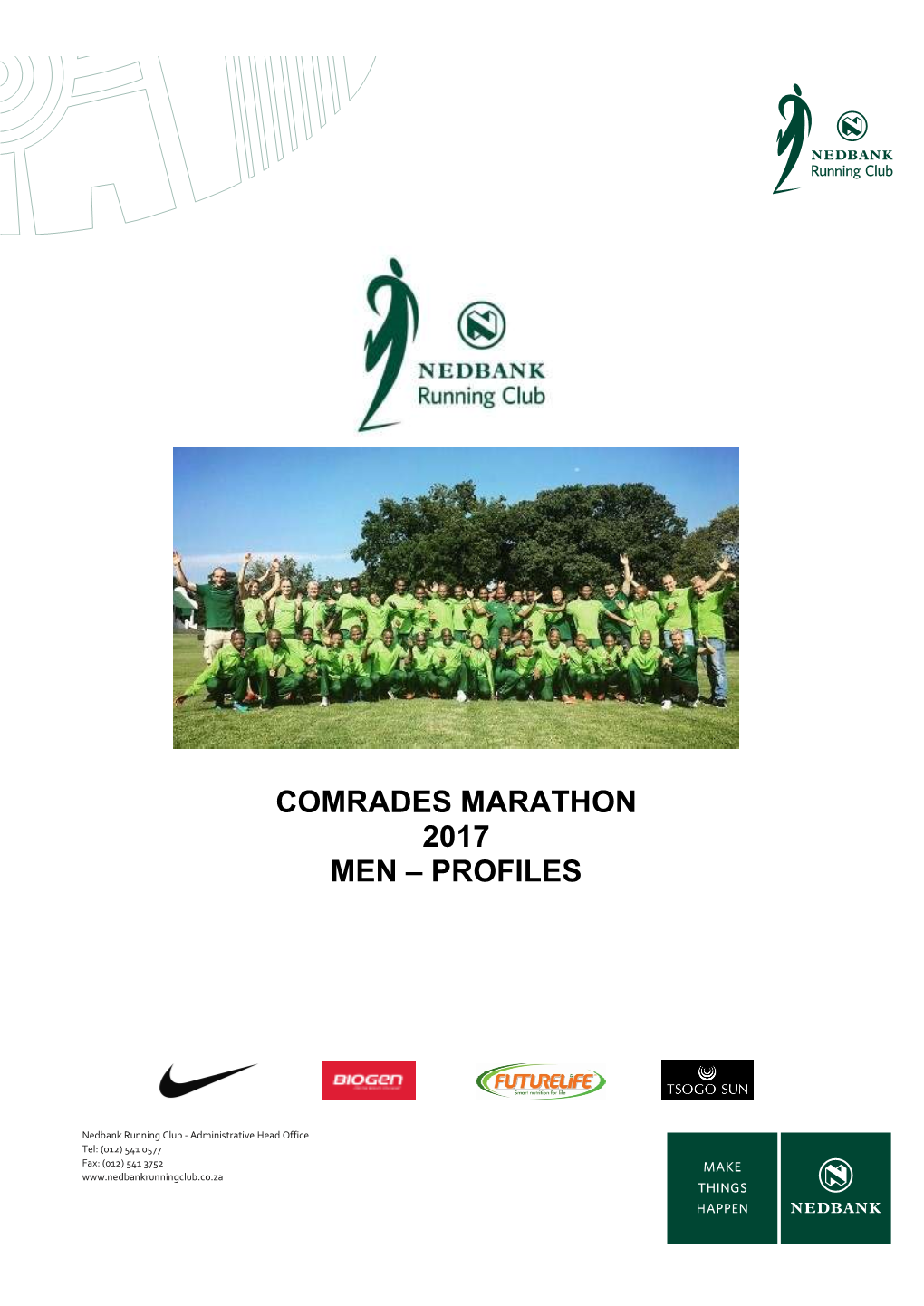 Comrades Marathon 2017 Men – Profiles