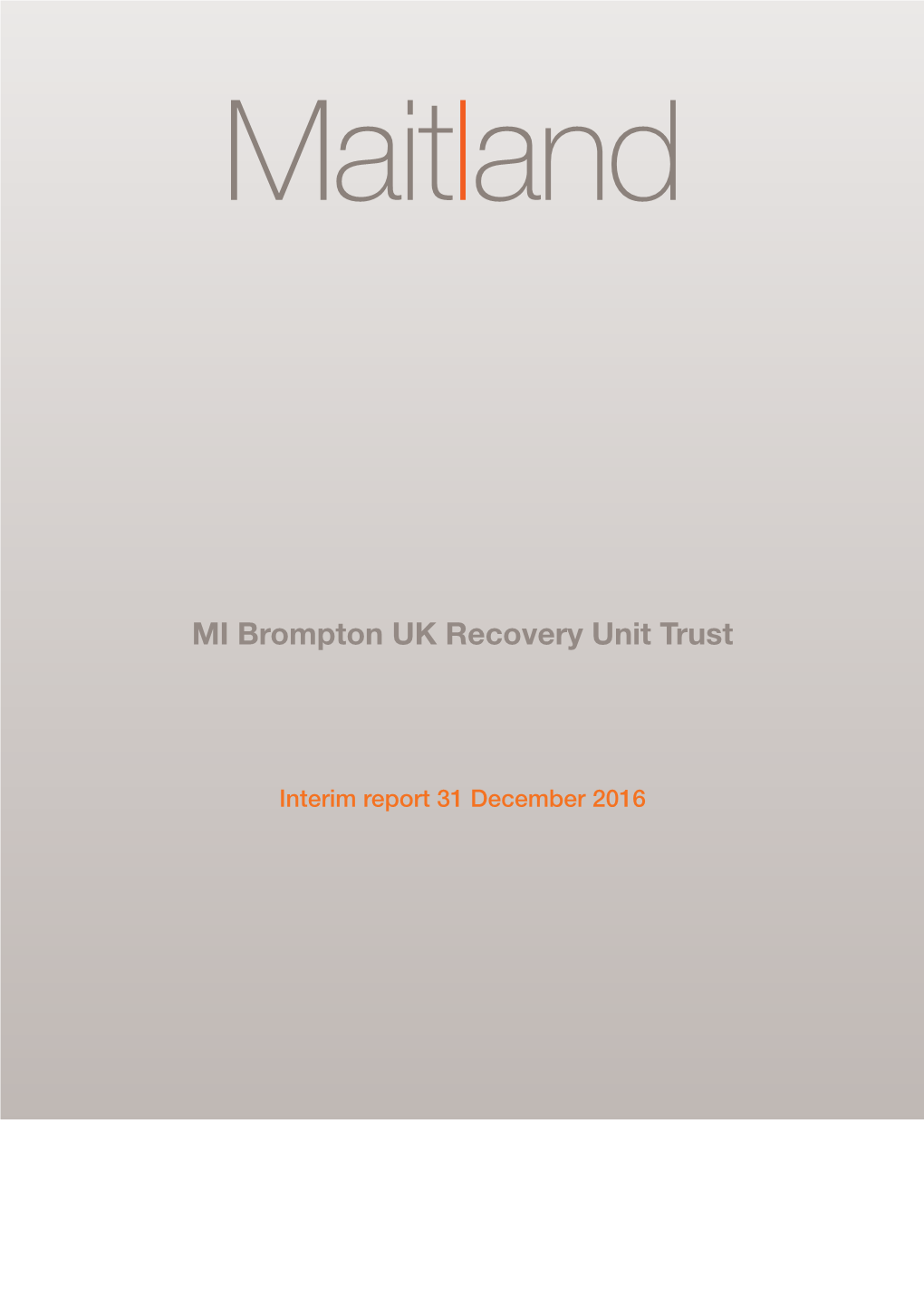 MI Brompton UK Recovery Unit Trust