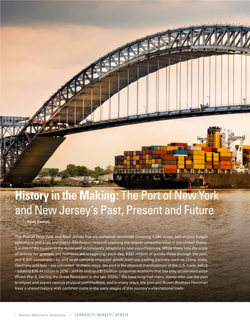 History in the Making:The Port of New York and New Jersey's Past