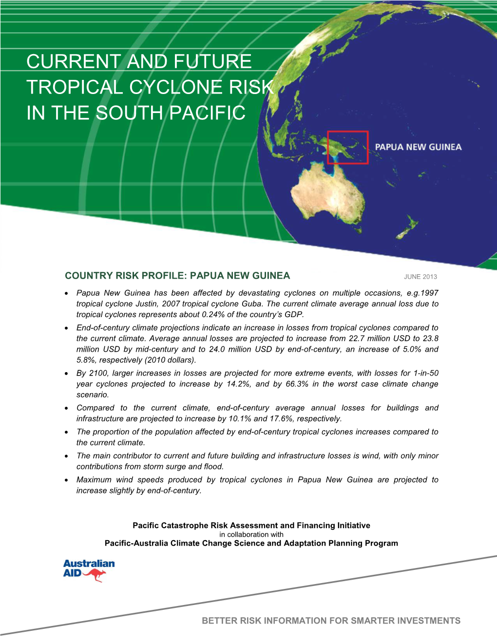 Current and Future Tropical Cyclone Risk in the South Pacific