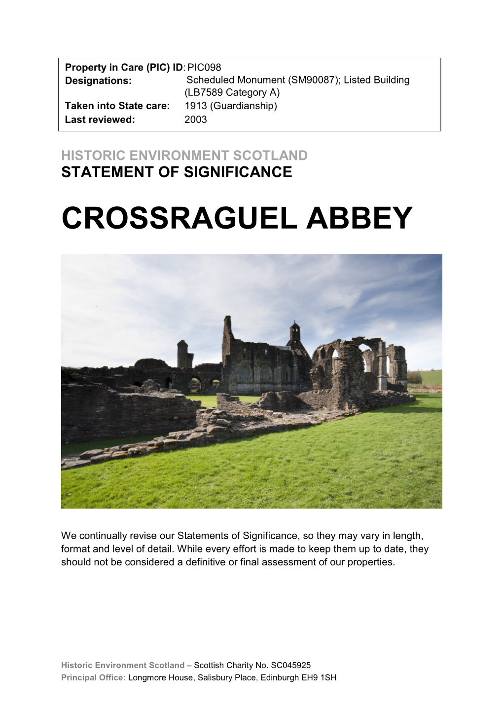 Crossraguel Abbey