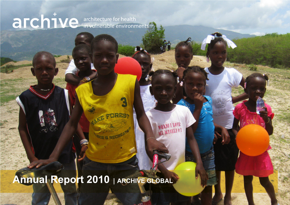 Annual Report 2010 | ARCHIVE GLOBAL ARCHIVE Global | Annual Report 2010 0