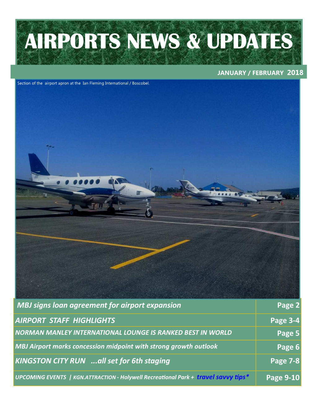 AAJ Enewsletter JANFEB 2018 AIRPORTS NEWS & UPDATES