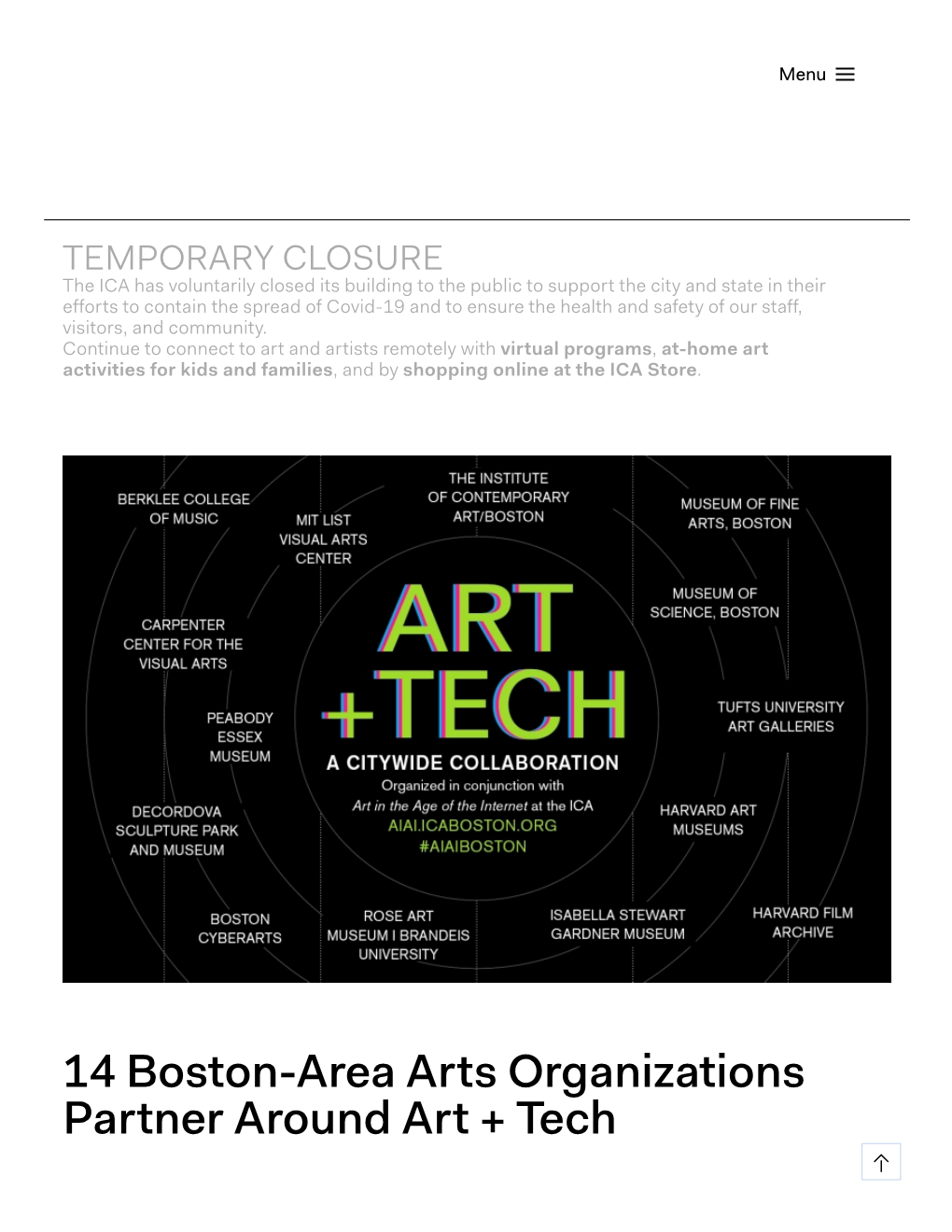 14 Boston-Area Arts Organizations Partner Around Art + Tech Top  Video News Related Exhibitions