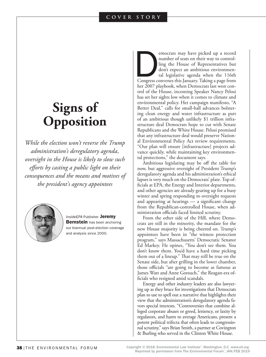 Signs of Opposition