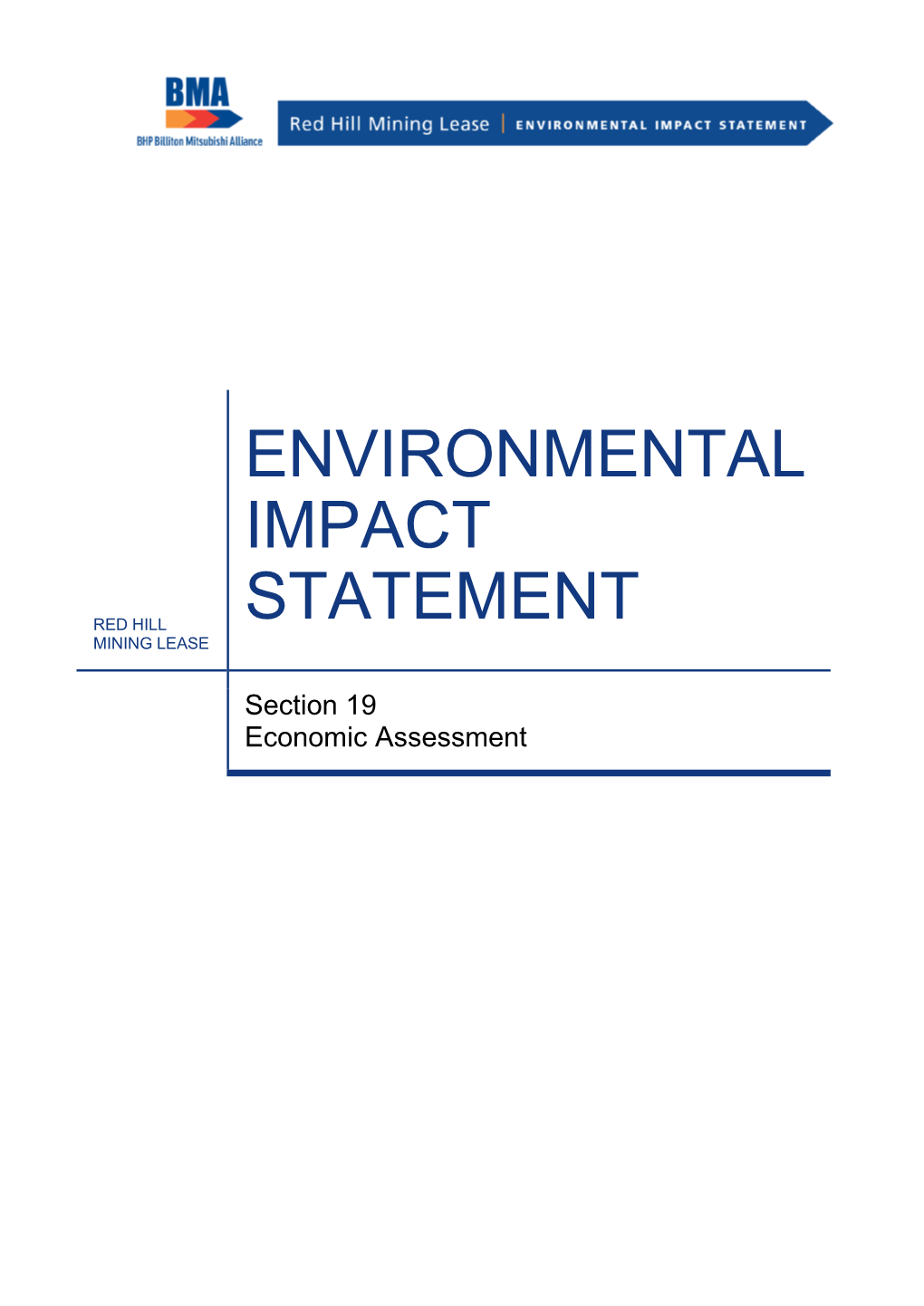 Section 19 Economic Assessment