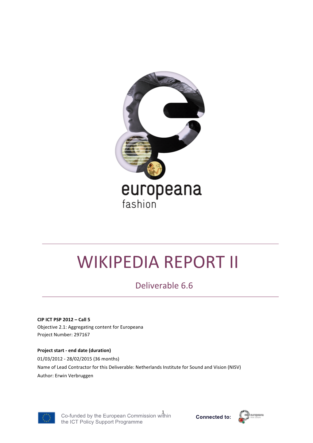 WIKIPEDIA REPORT II Deliverable 6.6