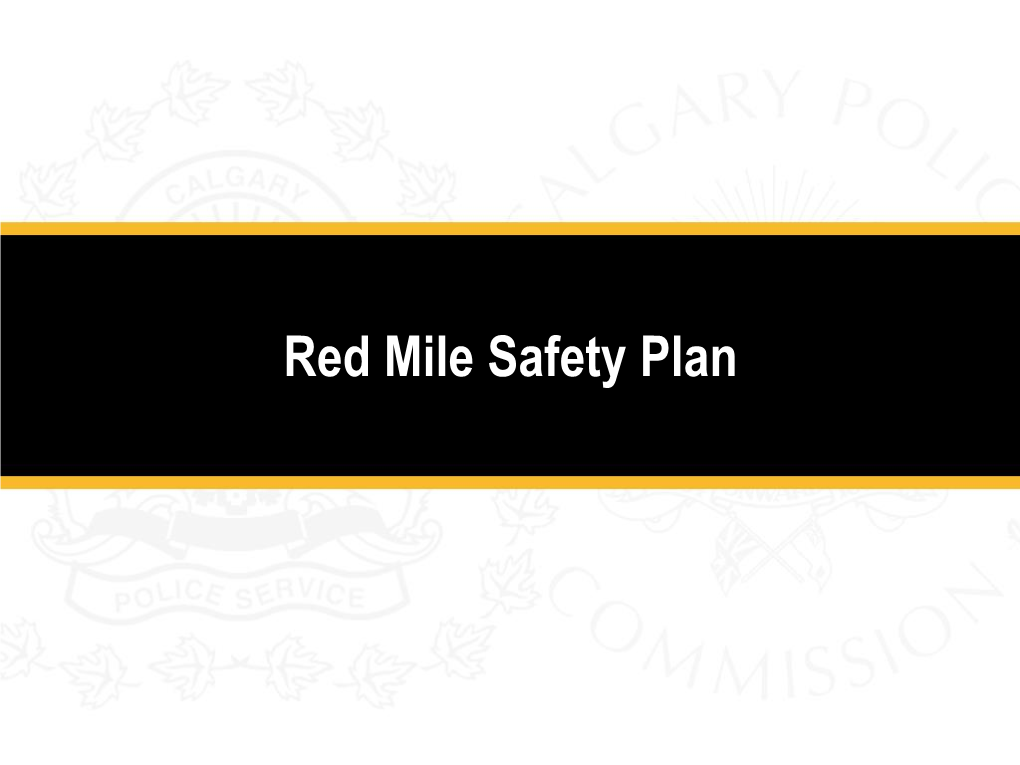 Mar 2019 Red Mile Safety Plan 2019