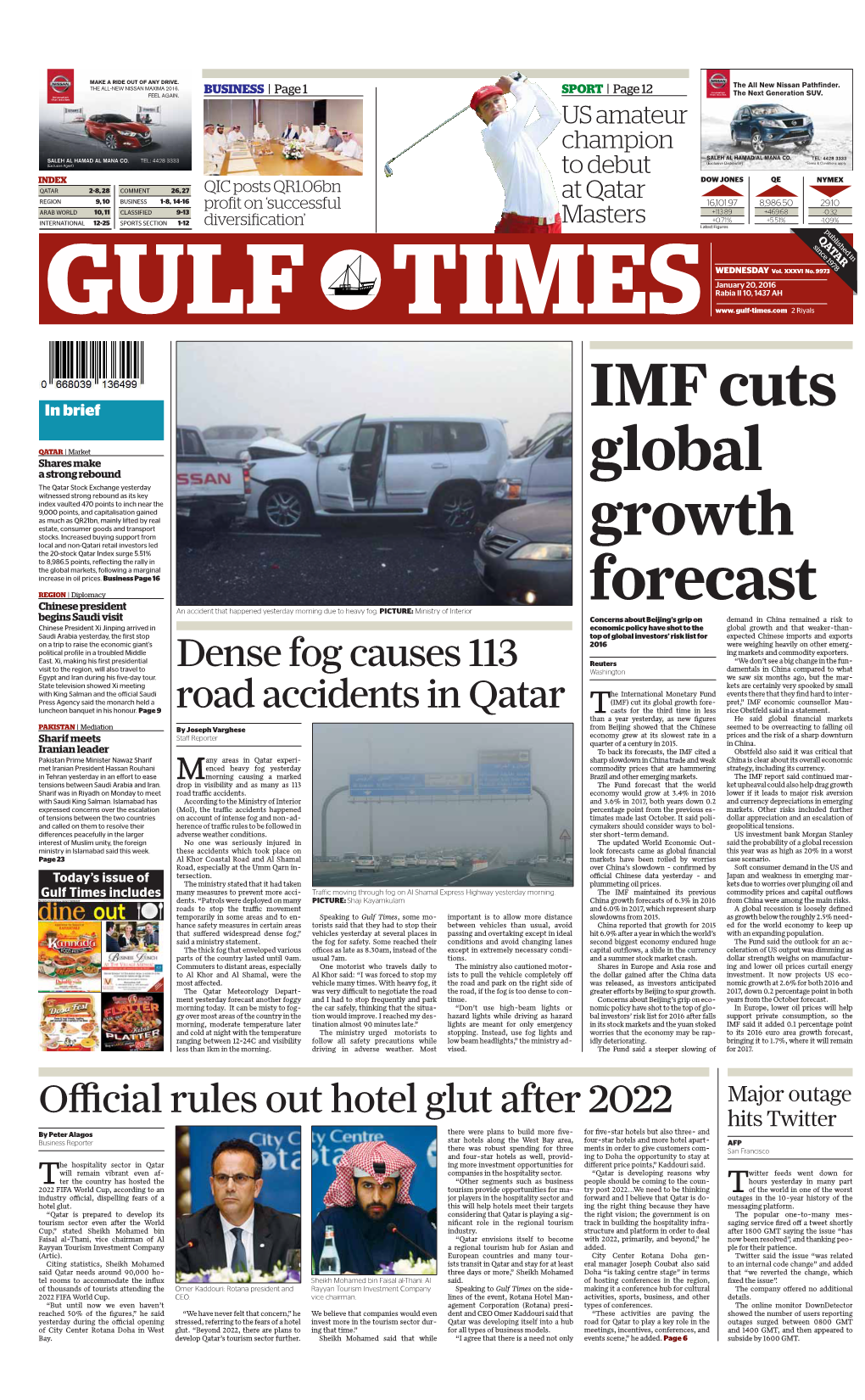 Official Rules out Hotel Glut After 2022 Dense Fog Causes 113 Road Accidents in Qatar