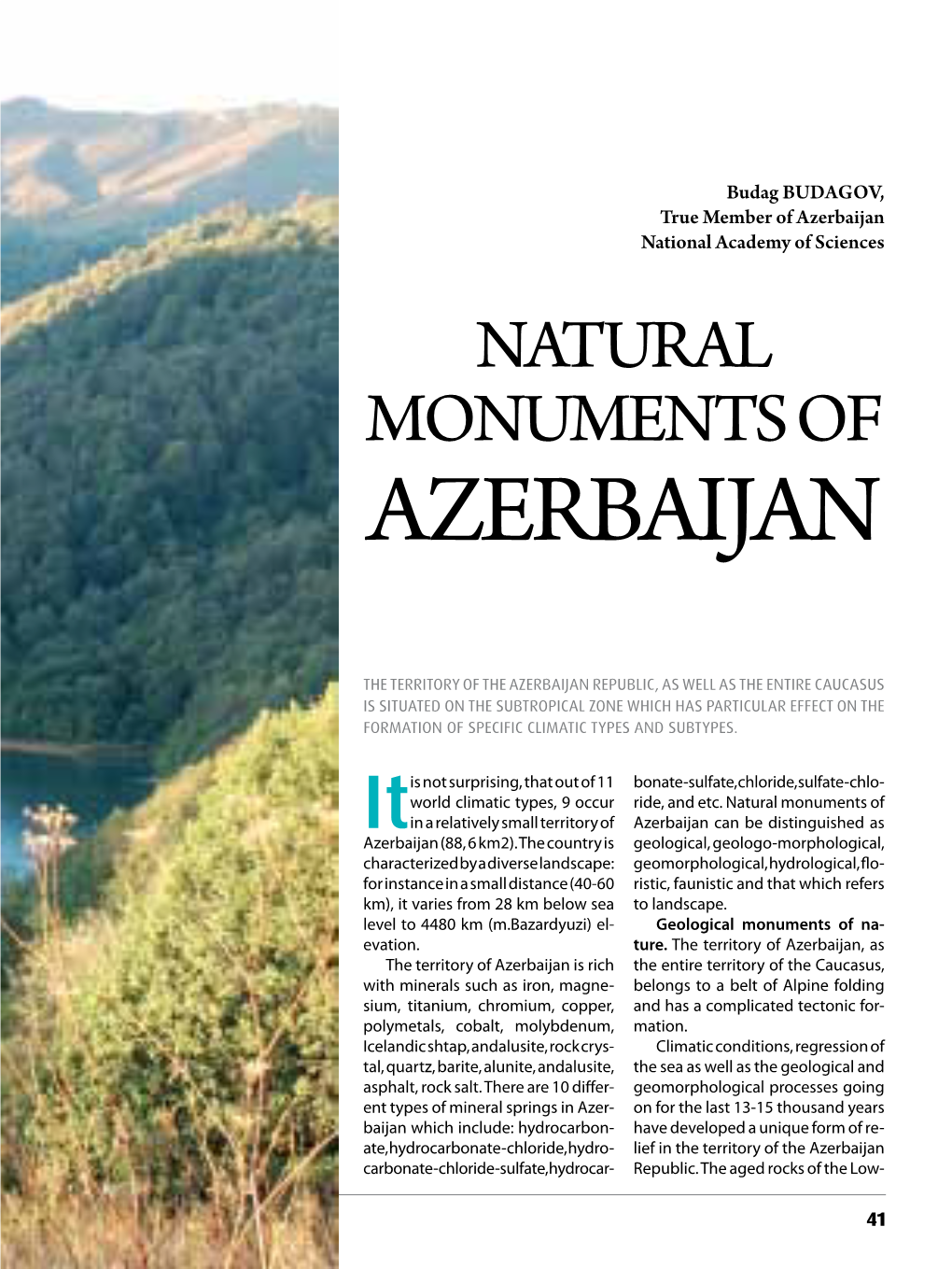 Natural Monuments of Azerbaijan