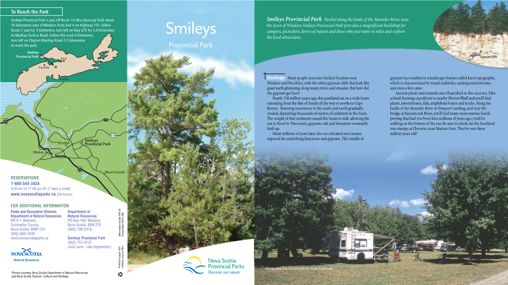 Smileys-Provincial-Park-Brochure.Pdf