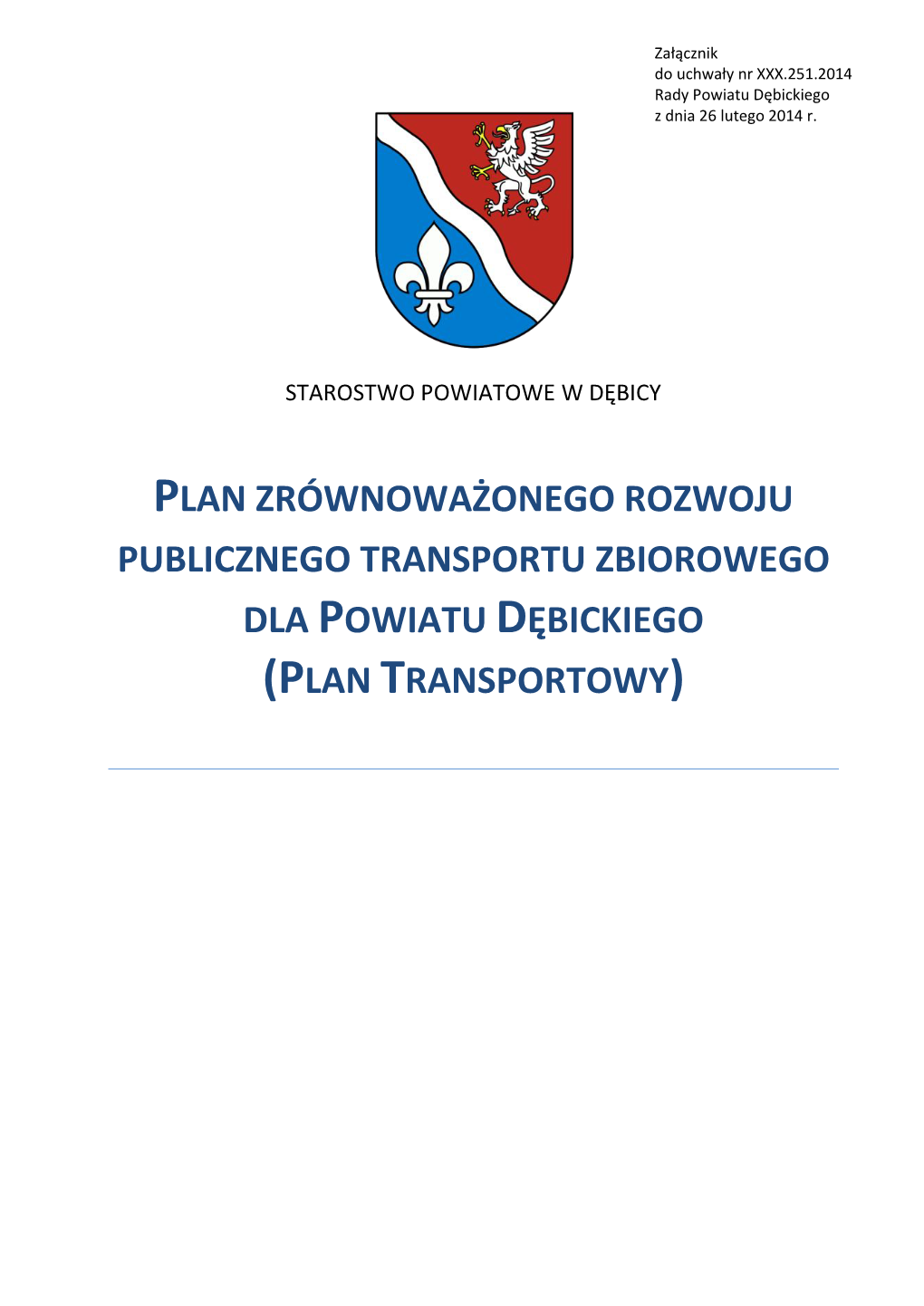 Plan Transportowy Powiatu