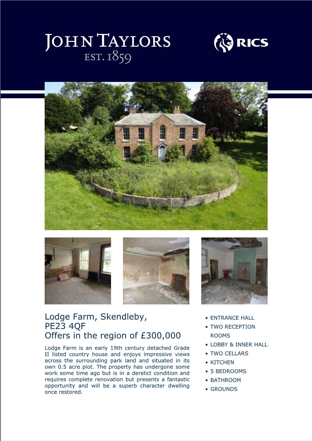 Lodge Farm, Skendleby, PE23 4QF Offers in the Region of £300,000