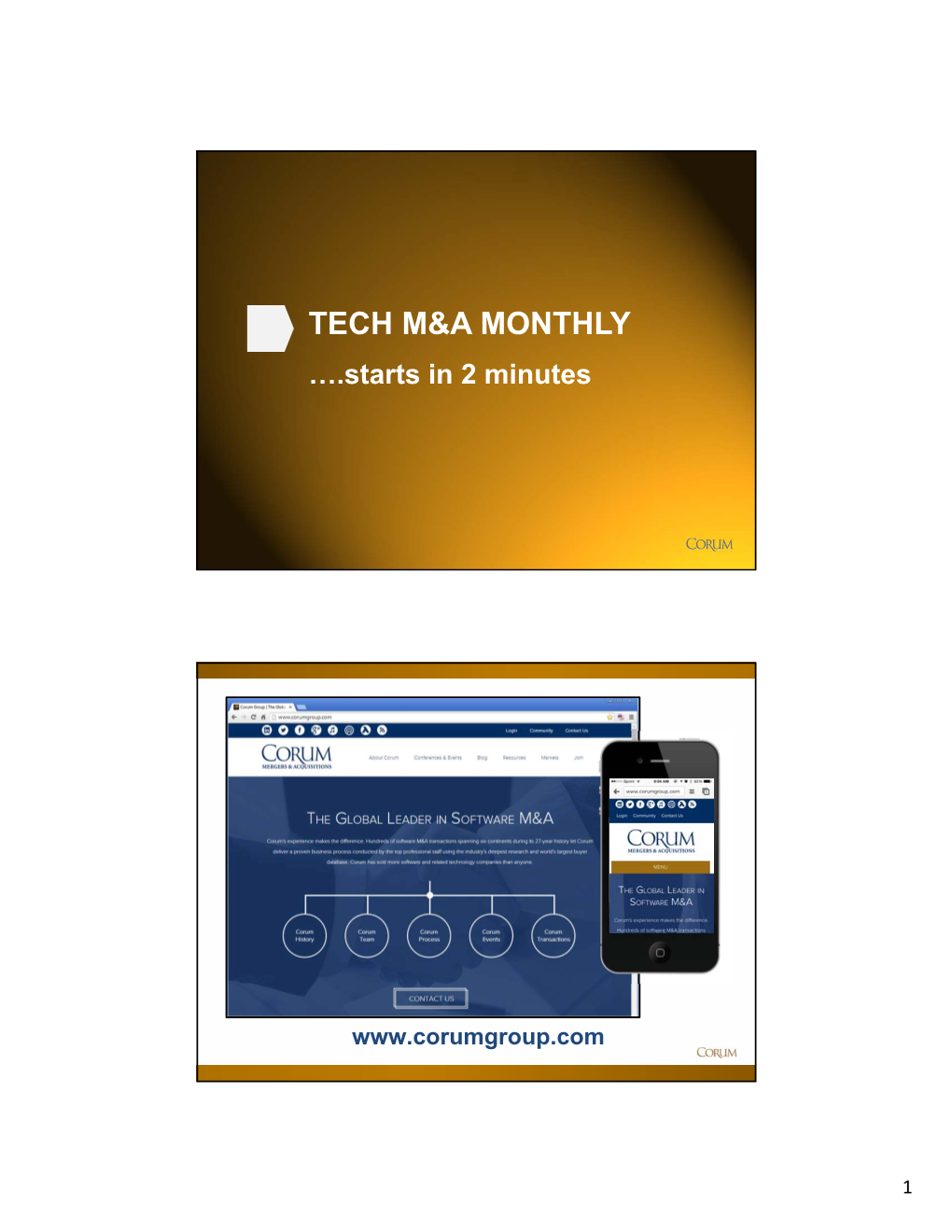 Tech M&A Monthly