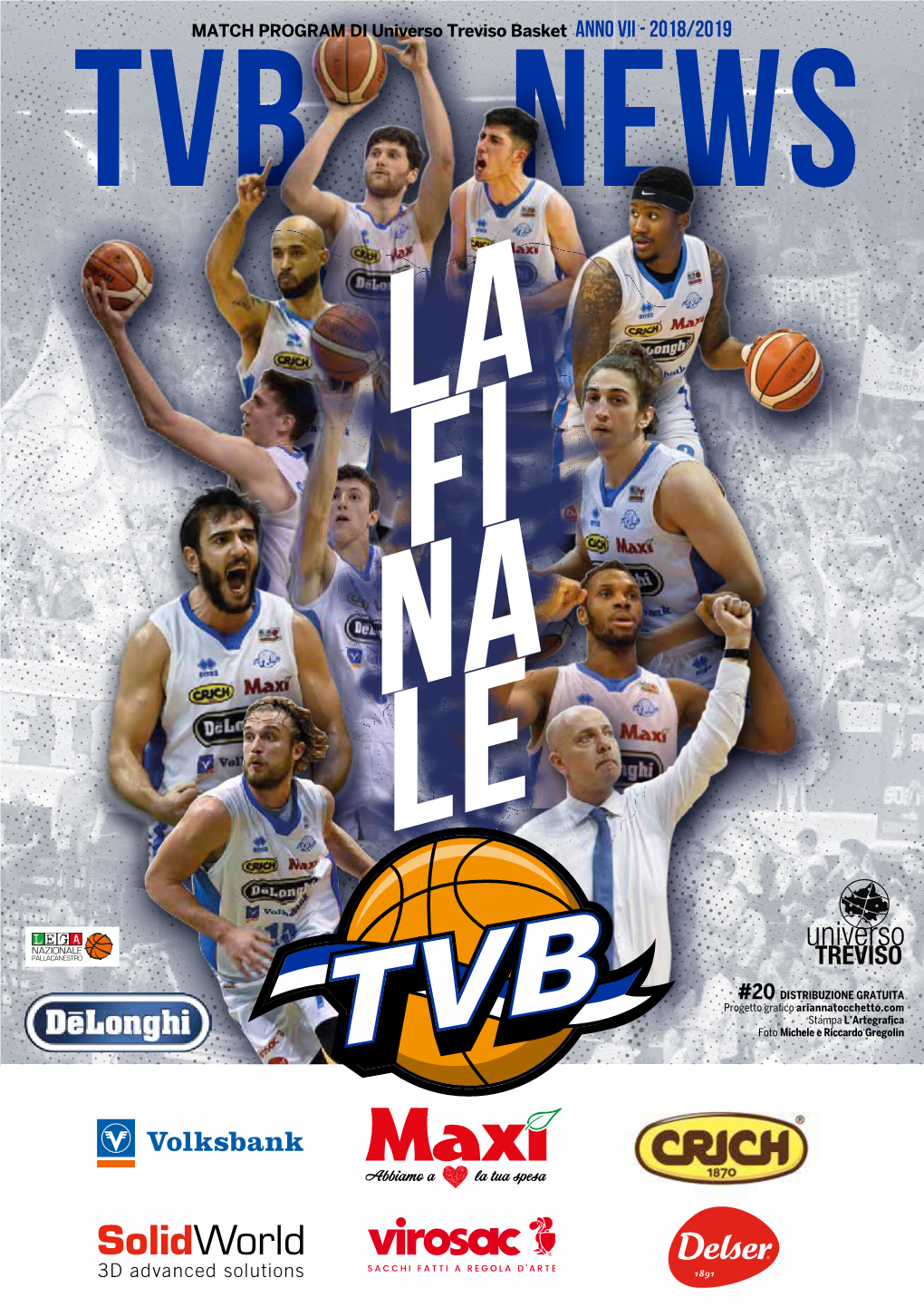 MATCH PROGRAM DI Universo Treviso Basket Anno VII - 2018/2019