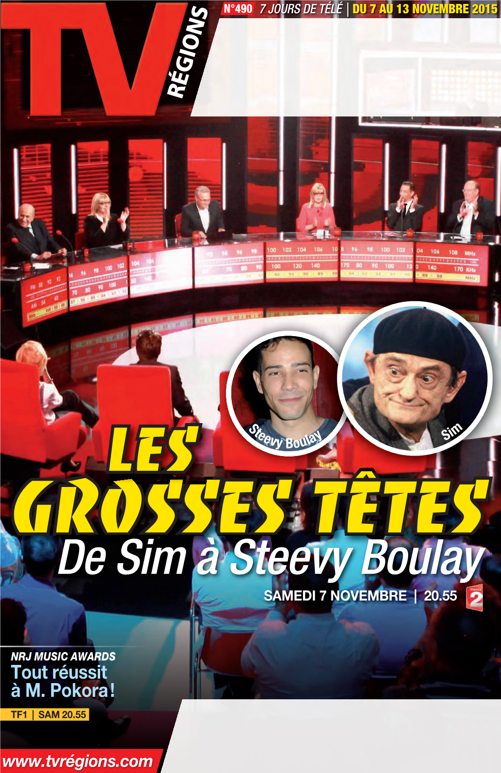 De Sim À Steevy Boulay SAMEDI 7 NOVEMBRE | 20.55