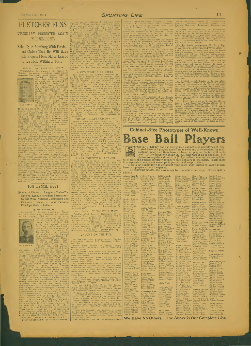 Cabinet-Size Phototypes of Well-Known Base Ball Players