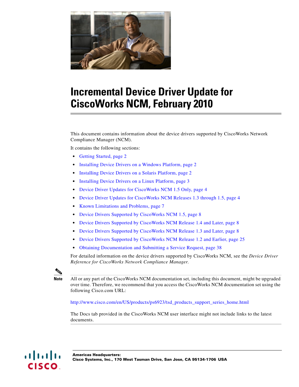 Incremental Device Driver Update for Ciscoworks NCM, February 2010