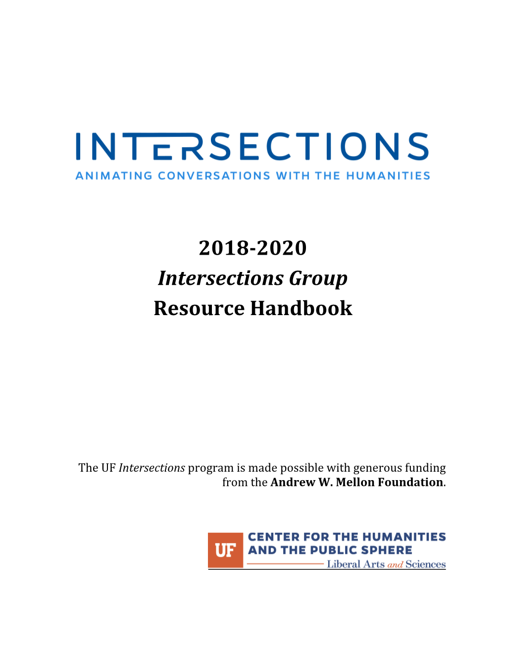 2018-2020 Intersections Group Resource Handbook