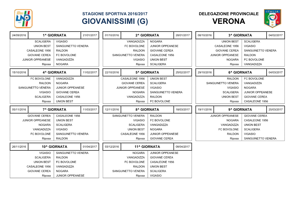 Calendario-Giovanissimi