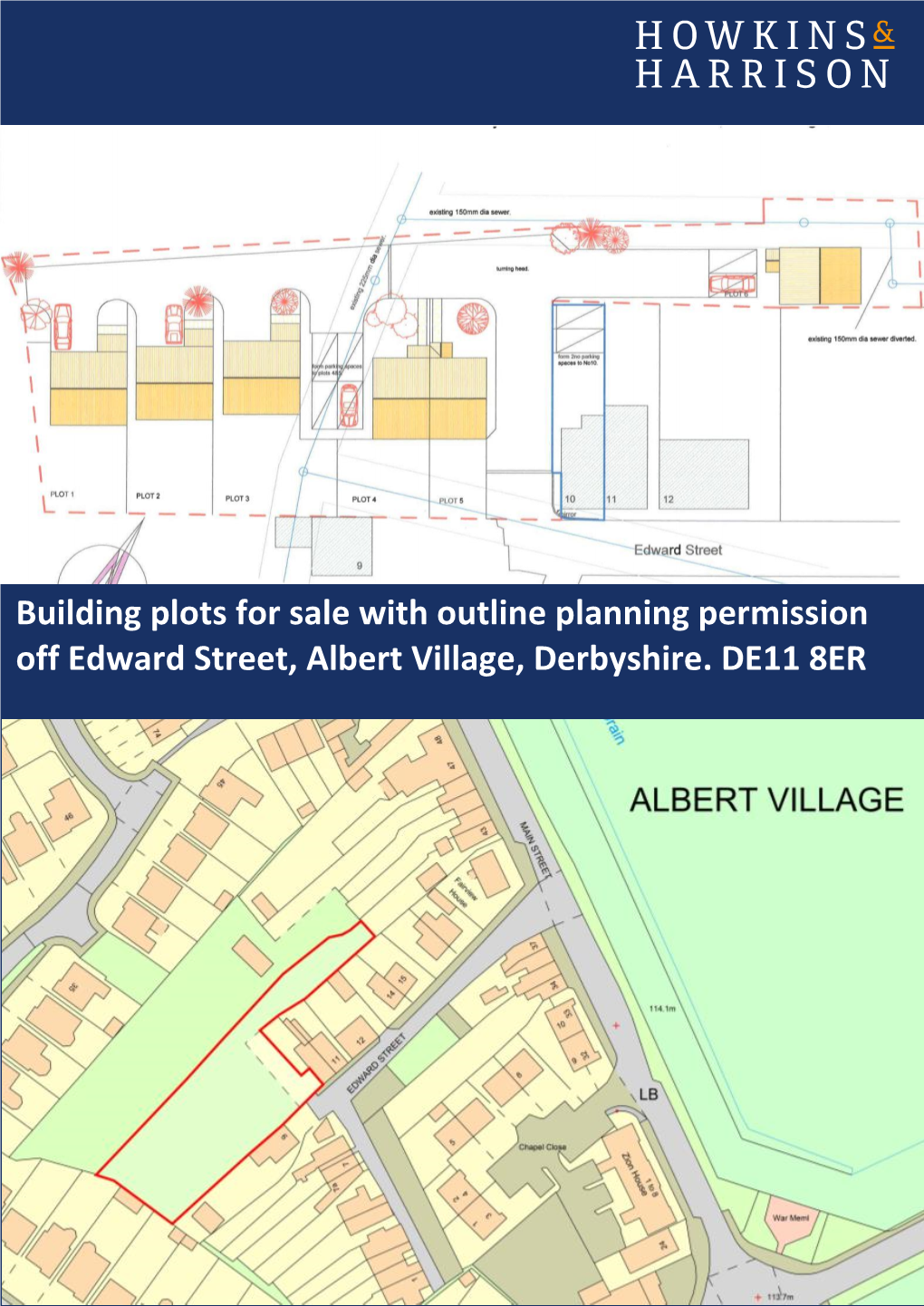 Building Plots for Sale with Outline Planning Permission Off Edward Street, Albert Village, Derbyshire
