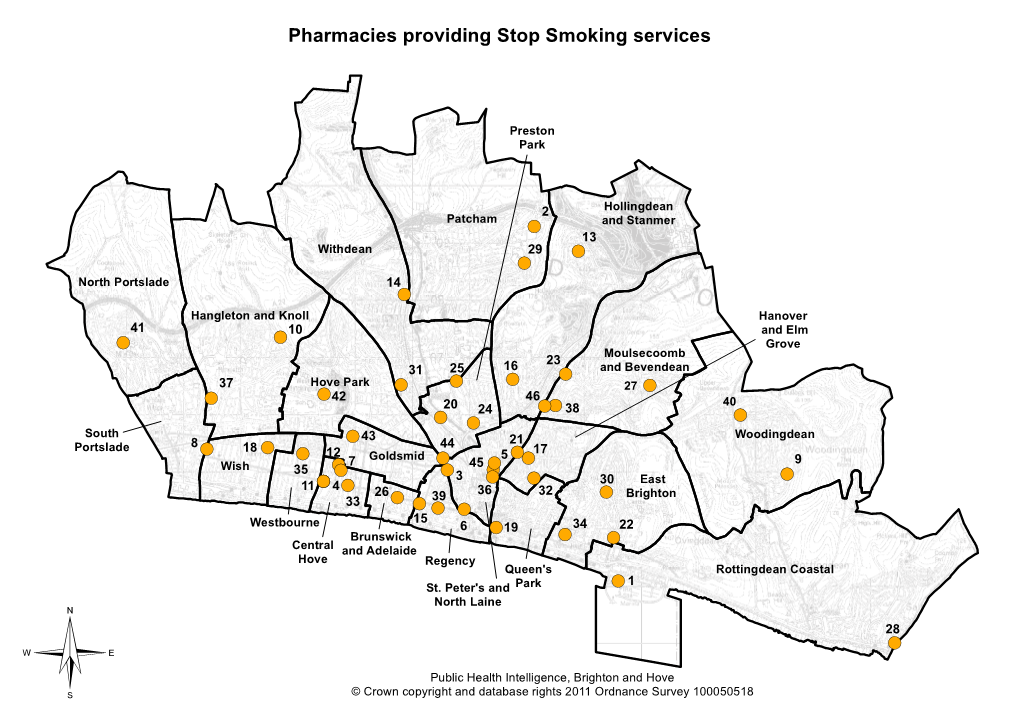 Pharmacies Providing Stop Smoking Services