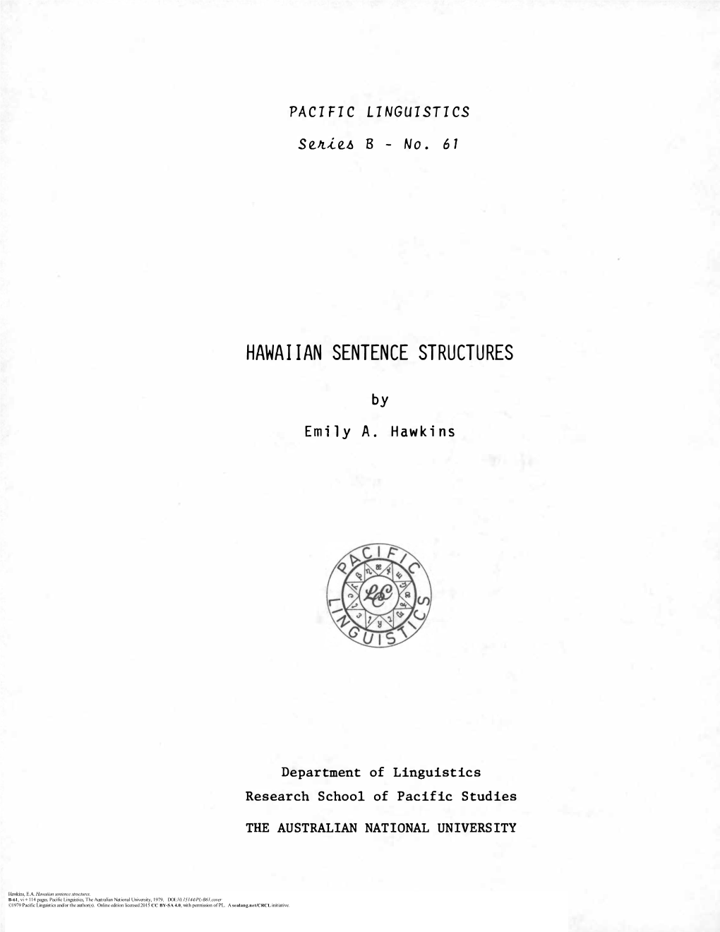 Hawaiian Sentence Structures