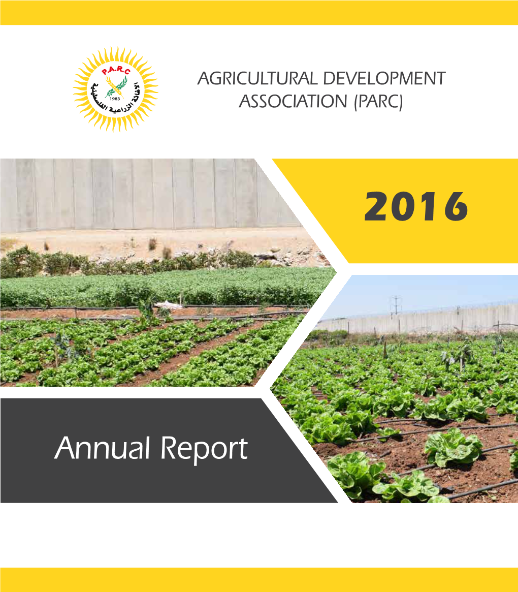 AGRICULTURAL DEVELOPMENT ASSOCIATION (PARC) Address West Bank P.O