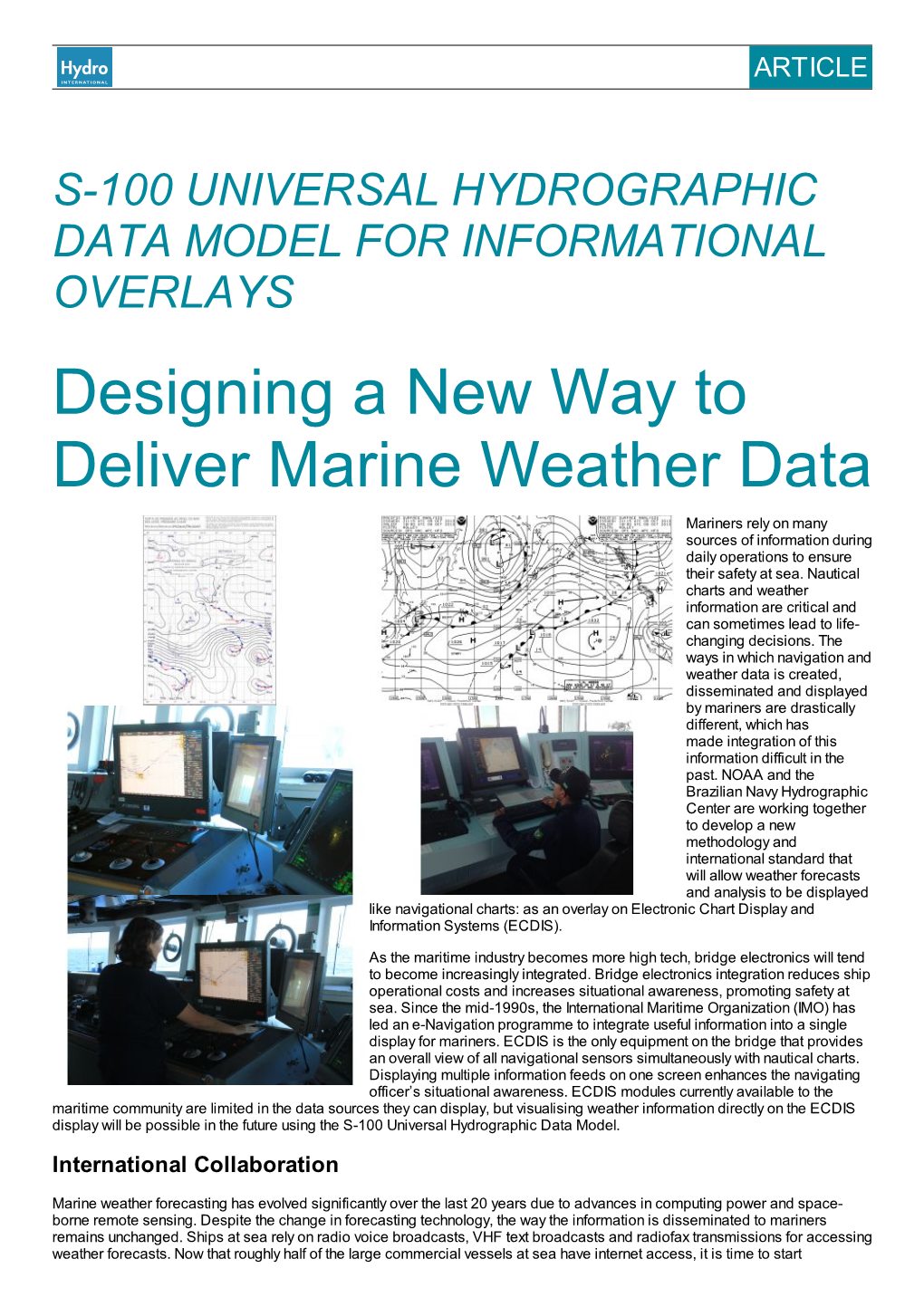 Designing a New Way to Deliver Marine Weather Data