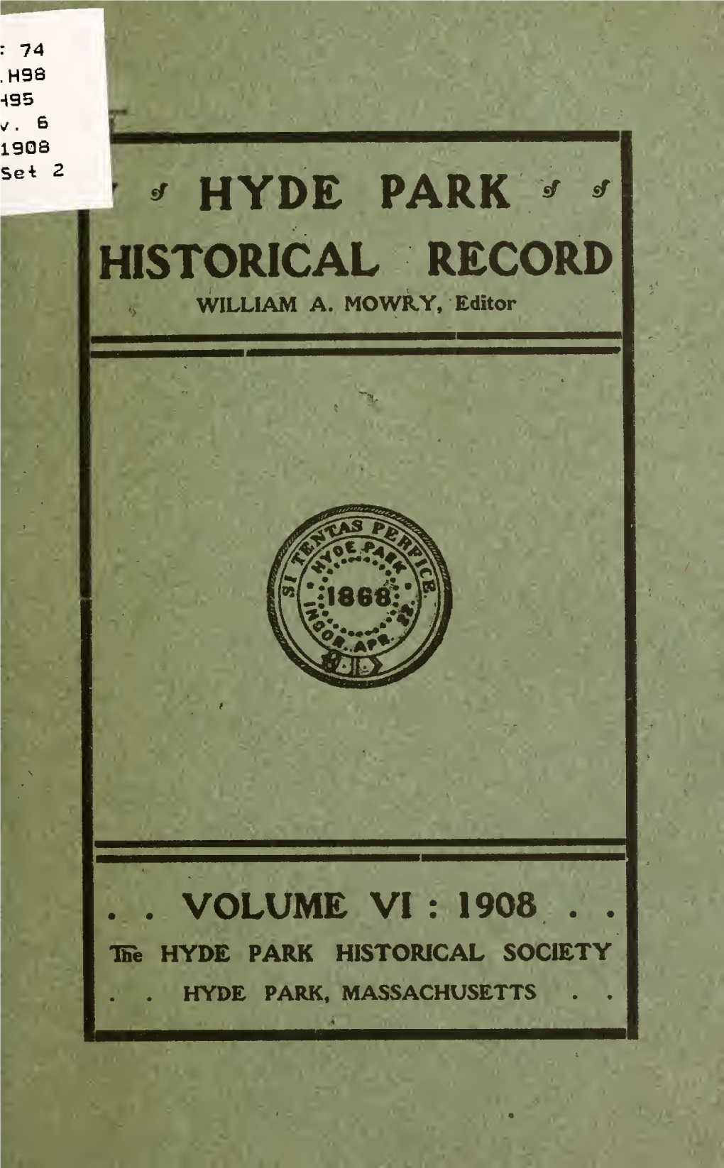 Hyde Park Historical Record