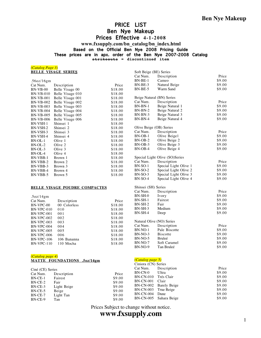 MAKEUP PRICES.Pdf