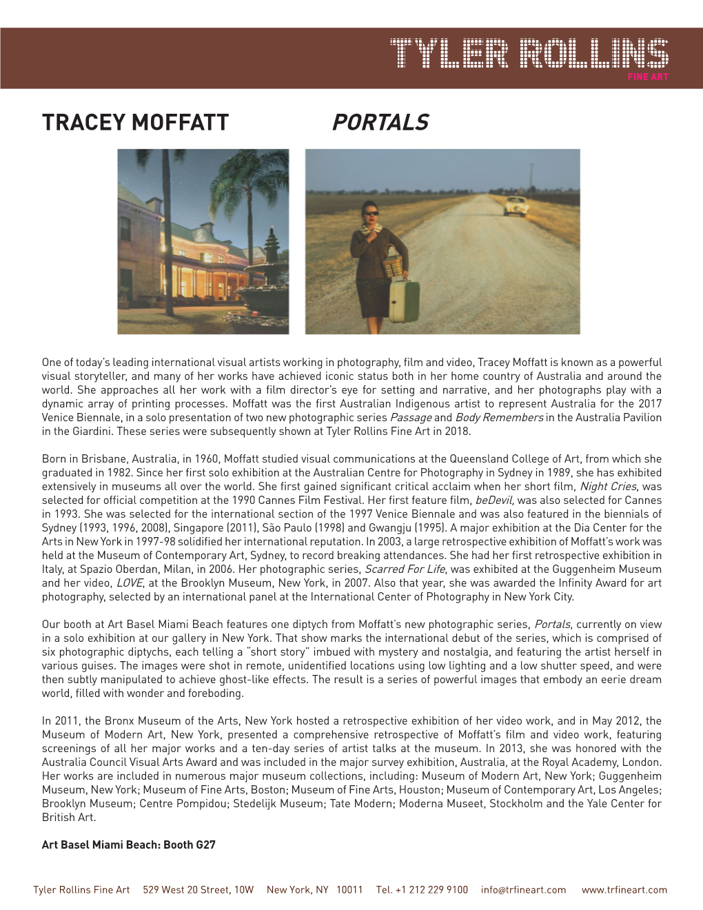 Tracey Moffatt Portals